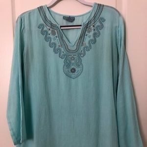 AGE GROUP 100% Cotton Tunic / Cover Up / Blouse